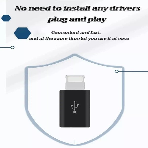 USB-C 3.1 Type C to iPhone 8pin port Adapter Converte Charger & Data Sync OTG UK