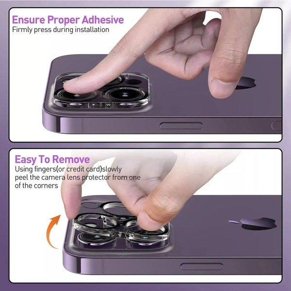 3 Pack Camera Lens Protector HD Glass for iPhone 16 Pro Max 13 12 11 16 15 14Pro