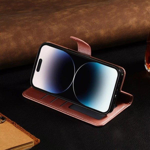 Leather Magnetic Flip Wallet Case For iPhone 16 12 14 15 Pro Max SE XR 7 8 16Pro