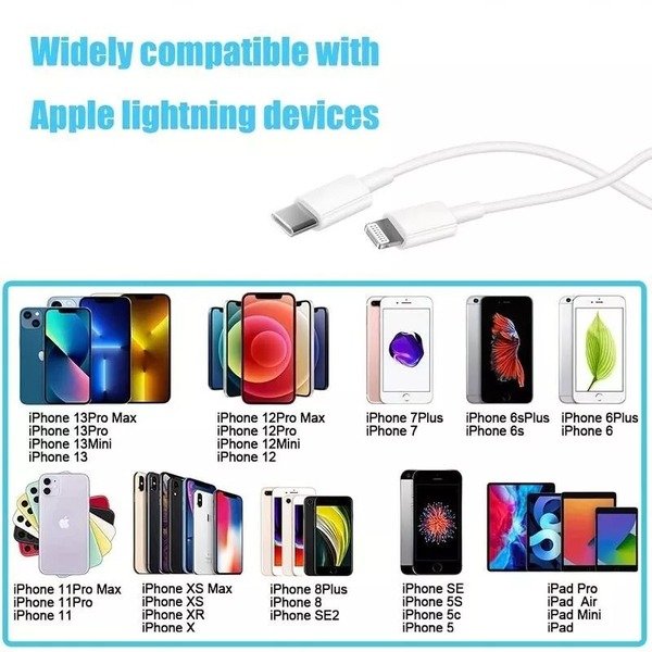 GENUINE ORIGINAL Apple iPhone 14 13 12 11 Charger Type C to Lightning Cable1M/2M