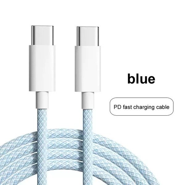 Braided USB C to C Cable TYPE-C To C Cable for iPhone 16 15 16Pro Max,Samsung 24