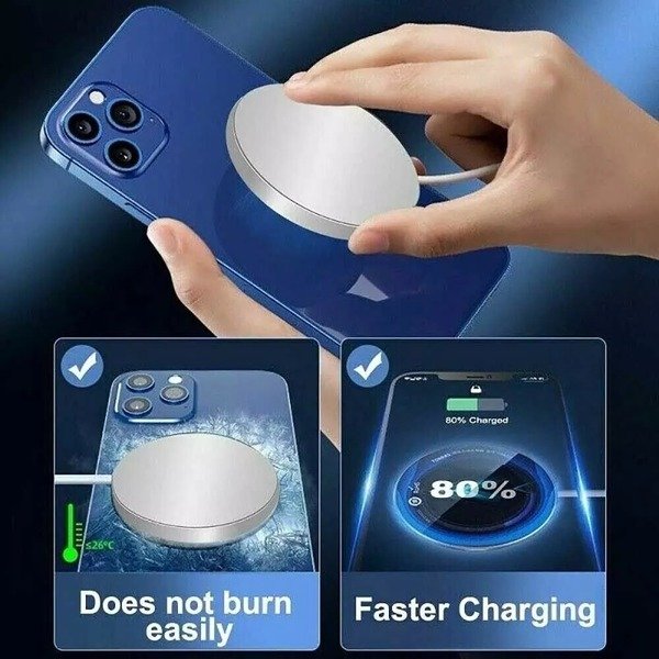 Wireless Charger Fast For Apple MagSafe iPhone 16 15 14 13 12 11 XR 16 Pro S24
