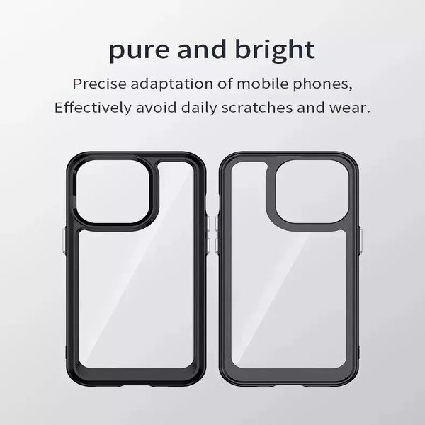 Anti Shockproof Acrylic Clear Phone Case For iphone 15 Pro Max/14/13/11 /SE 3 /8