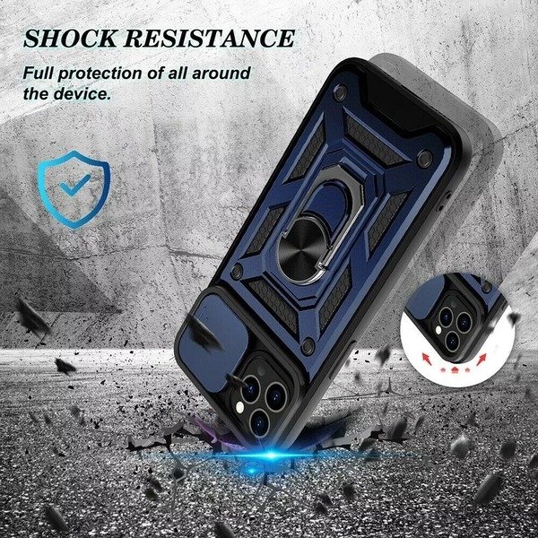 Case For iPhone 16 14 15 Pro Max 11 SE XR 8 16 Shockproof 360 Ring Stand Armor