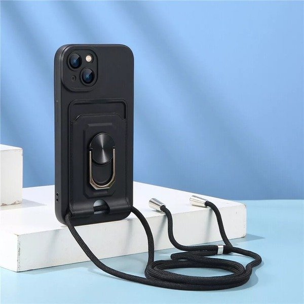 Shockproof Ring Lanyard Case For iphone 15 Pro max 14 13 12 11 Pro max 8 SE 2022