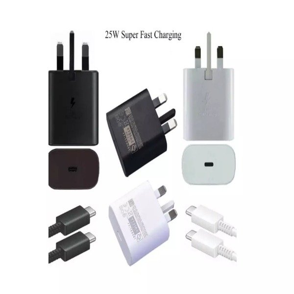 25W Super Fast Charger Adapter Plug & Cable For Samsung S24 S23 S22 S21 S20 A15