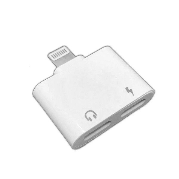 2in1 Adapter Splitter Dual Headphone Audio Charger For iPhone 14 13 12 11 PRO SE