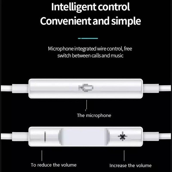 In-Ear Headphones. Microphone,Built-in Remote ,Control Music,Calls, For Apple