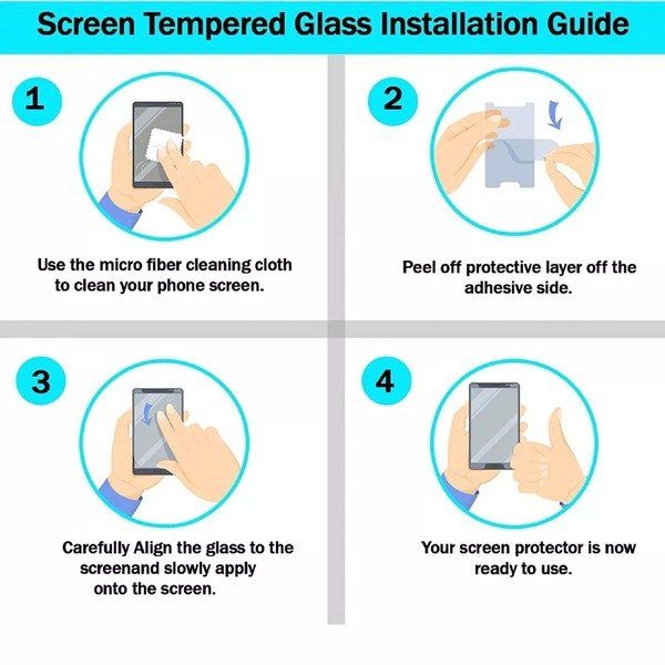 Gorilla Tempered Glass Screen Protector for iPhones 16 Pro XR 8 15 Pro Max 14 13