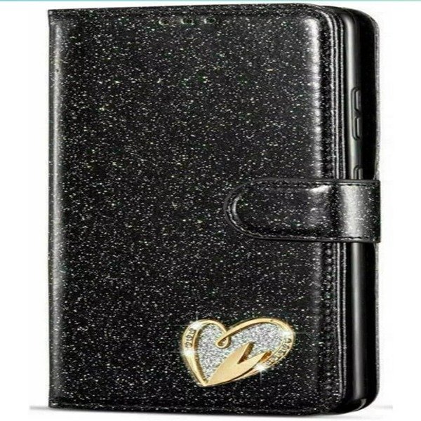 For Samsung S24 S23 S22 S20FE A15 A25 A35 A55 A14 Shiny Glitter Wallet Flip Case
