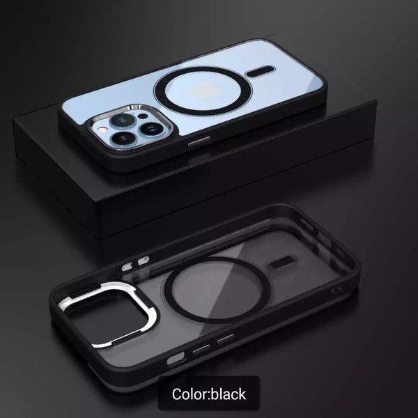 Magnetic Clear Acrylic Hard Case For iPhone 15 Pro 14 15 Pro Max 14 Pro 14+ 13
